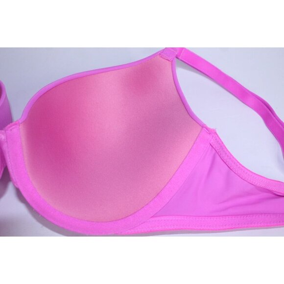 Pink By Victoria's Secret 34 D Pink Solid Push Up Lightly Padded Unwired NWT - Picture 12 of 15
